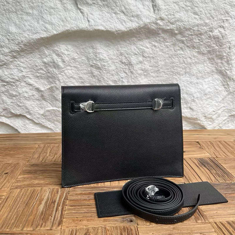 エルメスコピー通販 HERMES ケリーダンス2 黒 ブラック エバーカラー シルバー金具 H076241CK89 エルメス ケリーダンス2 - 画像 (2)