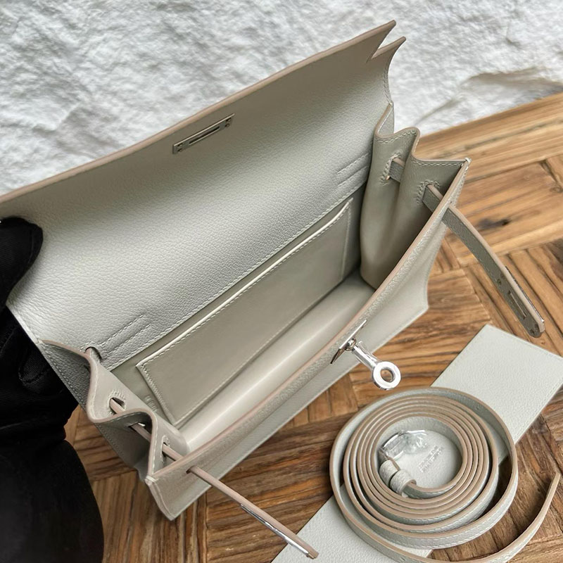 エルメスコピー通販 HERMES ケリーダンス2 パールグレー エバーカラー シルバー金具 H076241CK80 エルメス ケリーダンス - 画像 (5)