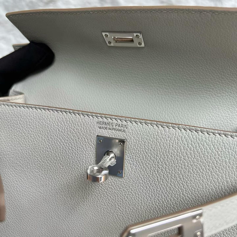 エルメスコピー通販 HERMES ケリーダンス2 パールグレー エバーカラー シルバー金具 H076241CK80 エルメス ケリーダンス - 画像 (3)