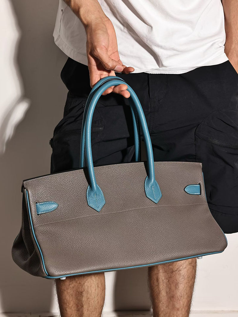 エルメスコピー通販 HERMES ショルダーバーキン42 エタン/ブルージーン トリヨンクレマンス シルバー金具 2634627 ショルダーバーキン29 定価 - 画像 (5)