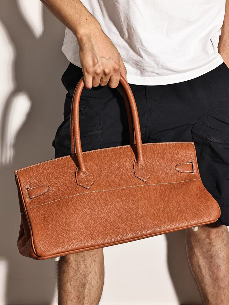 エルメスコピー通販 HERMES ショルダーバーキン42 ゴールド トリヨンクレマンス ゴールド金具 H044927CC37 エルメス ショルダーバーキン29 - 画像 (4)