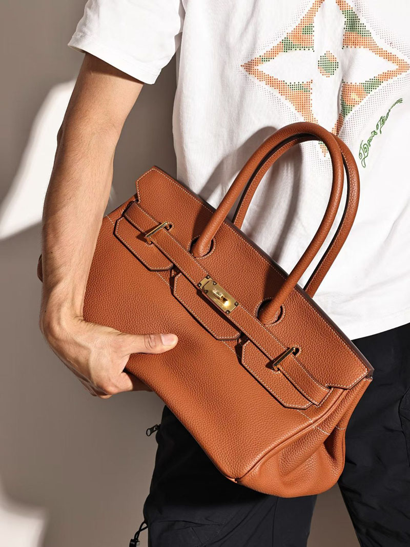 エルメスコピー通販 HERMES ショルダーバーキン42 ゴールド トリヨンクレマンス ゴールド金具 H044927CC37 エルメス ショルダーバーキン29 - 画像 (3)