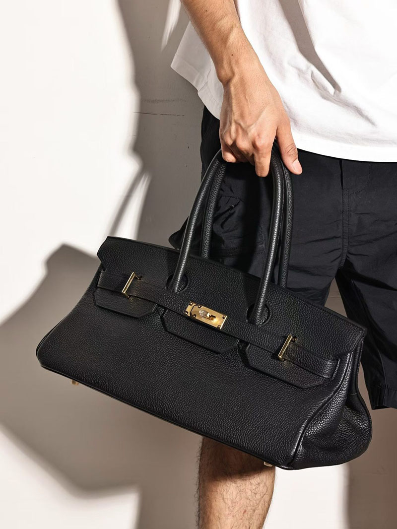 エルメスコピー通販 HERMES ショルダーバーキン42 黒 ブラック トリヨンクレマンス ゴールド金具 H044927CC89 エルメス バーキン メンズ - 画像 (4)