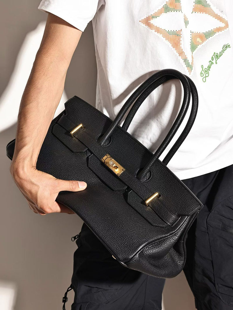 エルメスコピー通販 HERMES ショルダーバーキン42 黒 ブラック トリヨンクレマンス ゴールド金具 H044927CC89 エルメス バーキン メンズ - 画像 (2)