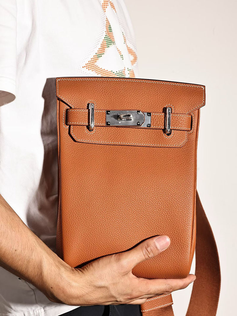 エルメスコピー通販 HERMES ケリーアッカド PM Hac a Dos ゴールド トゴ シルバー金具 H083589CK37 ケリー アッカド PM 定価 - 画像 (9)