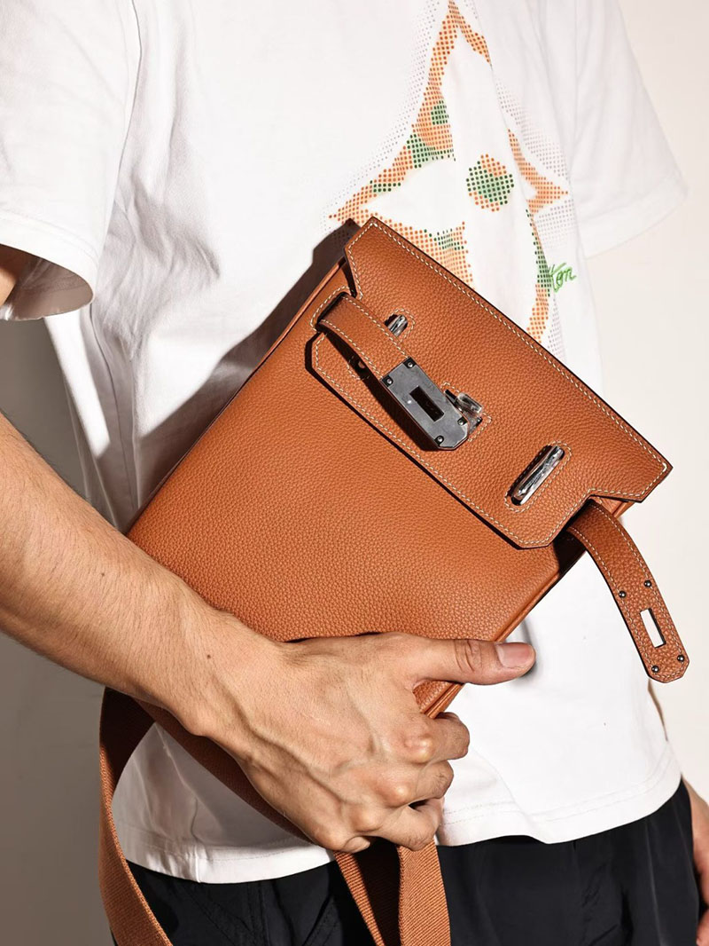 エルメスコピー通販 HERMES ケリーアッカド PM Hac a Dos ゴールド トゴ シルバー金具 H083589CK37 ケリー アッカド PM 定価 - 画像 (7)