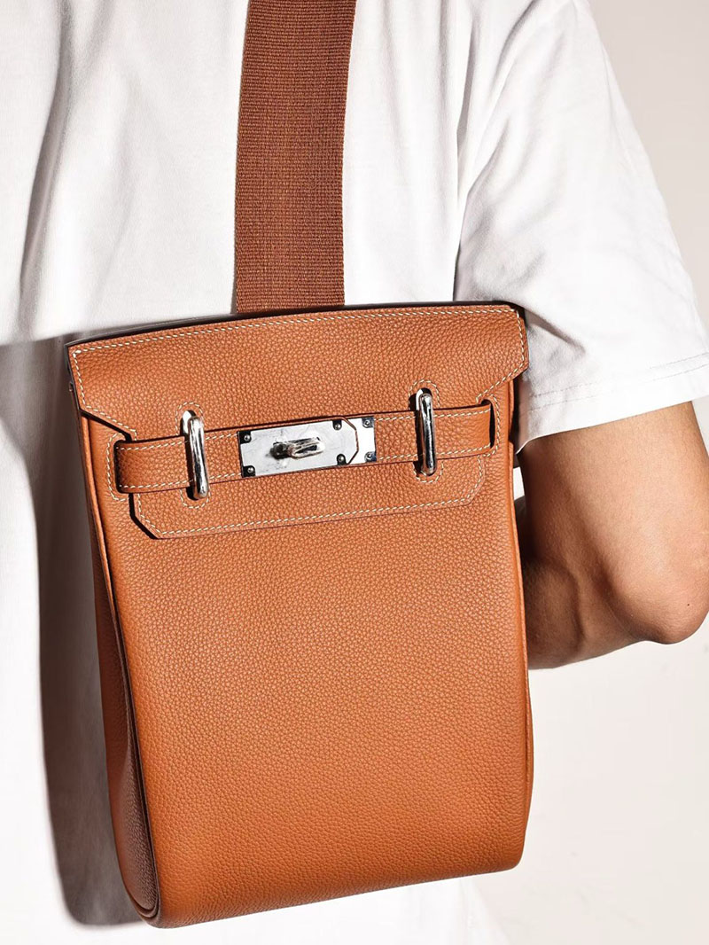 エルメスコピー通販 HERMES ケリーアッカド PM Hac a Dos ゴールド トゴ シルバー金具 H083589CK37 ケリー アッカド PM 定価 - 画像 (3)