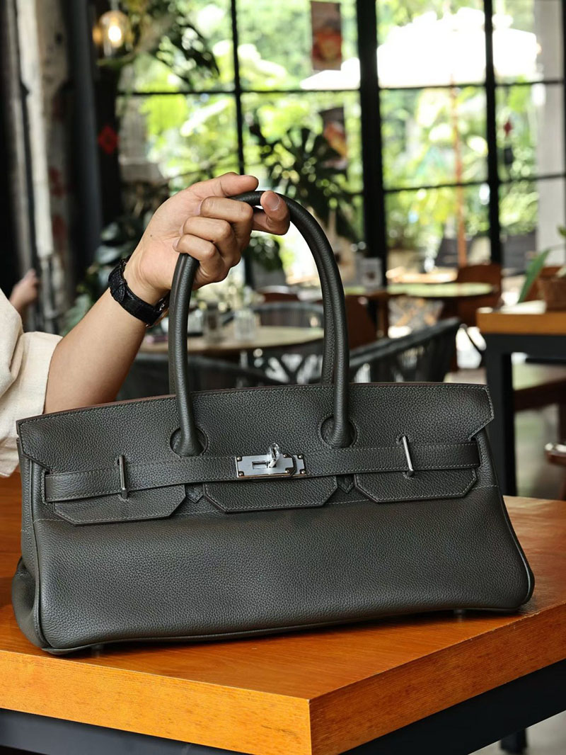 エルメスコピー通販 HERMES ショルダーバーキン42 ヴェールドグリ トゴ シルバー金具 H044160CCC6 エルメス メンズバッグ 人気 - 画像 (2)