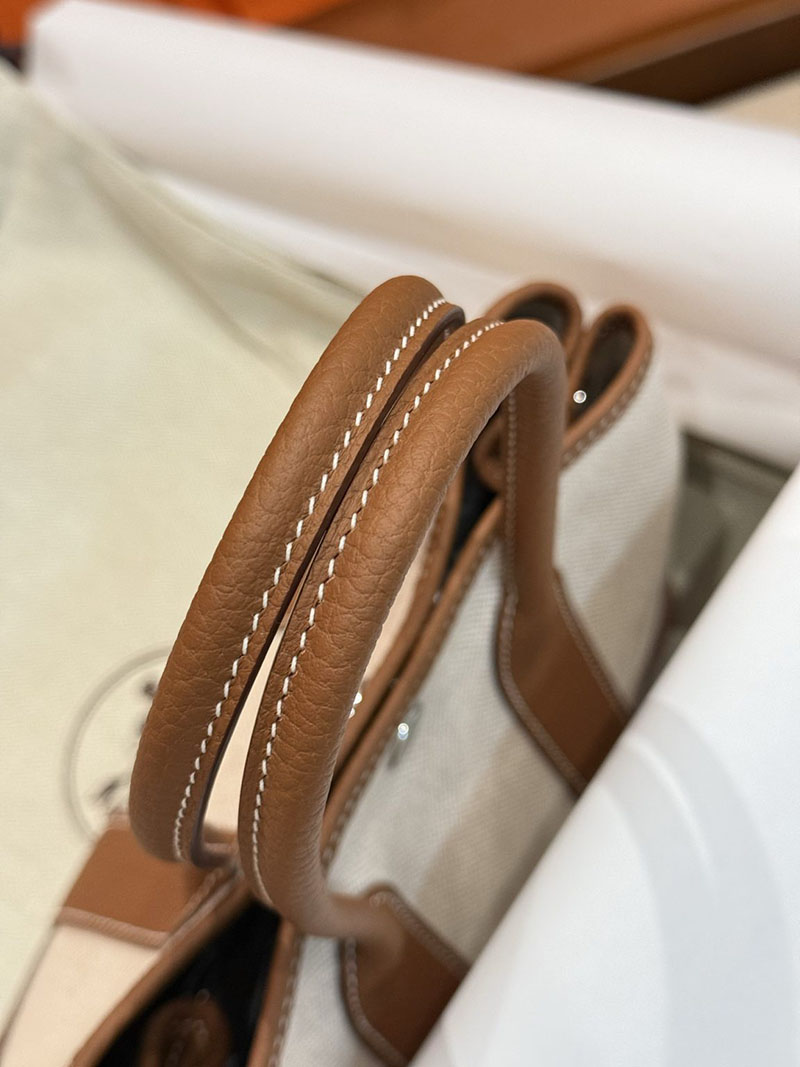 エルメスコピー通販 HERMES ネオ・ガーデン 23 ゴールド ネゴンダ/トワルアッシュ シルバー金具 H084532CK37 エルメス トートバッグ 公式 - 画像 (7)