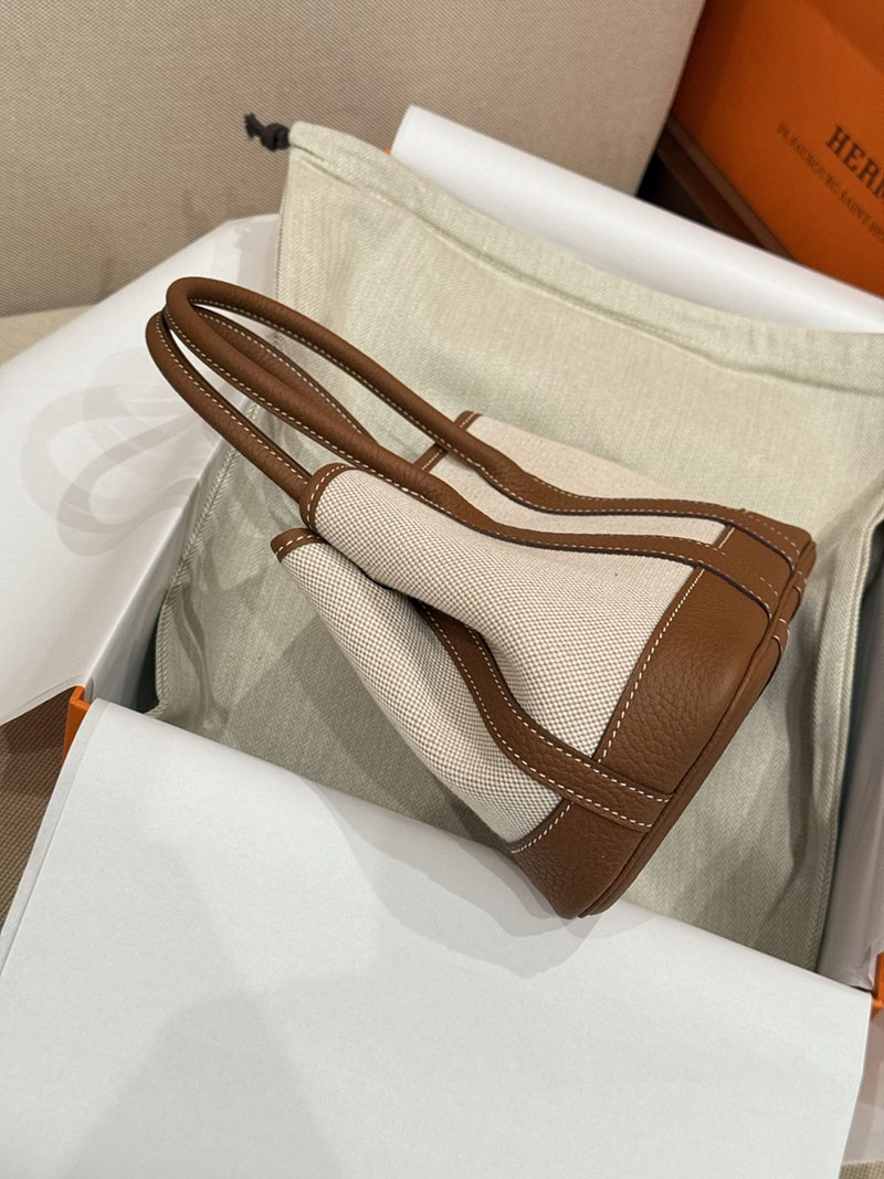 エルメスコピー通販 HERMES ネオ・ガーデン 23 ゴールド ネゴンダ/トワルアッシュ シルバー金具 H084532CK37 エルメス トートバッグ 公式 - 画像 (2)