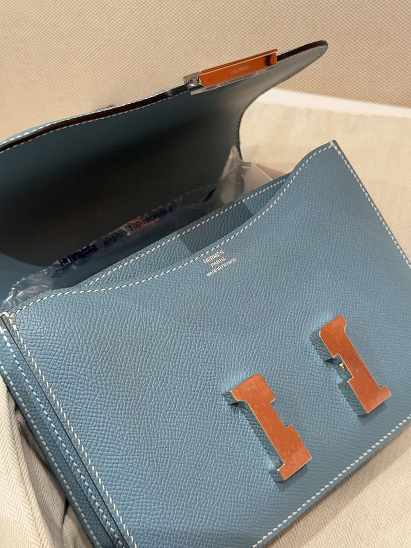 エルメスコピー通販 HERMES コンスタンス3 ミニ ブルージーン ヴォーエプソン シルバー金具 H056341CK75 エルメス バッグ 人気ランキング - 画像 (6)