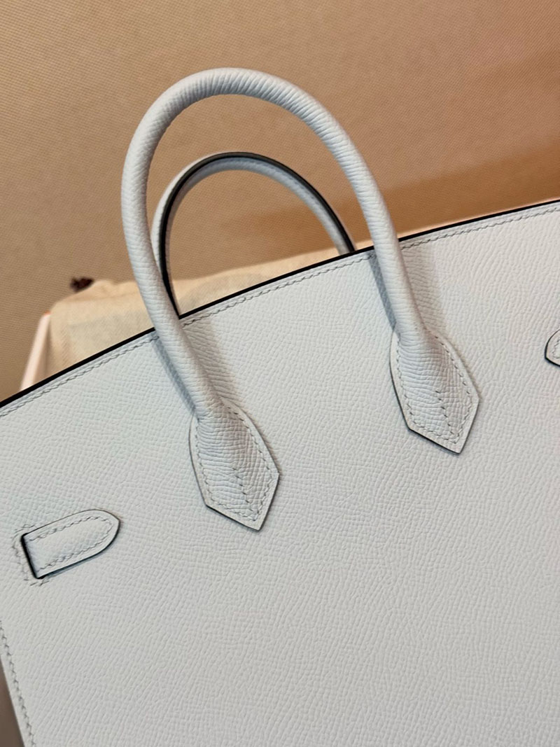 エルメスコピー通販 HERMES バーキン25セリエ ブルーブリュム ヴォーエプソン シルバー金具 H082302CKT0 バーキン 外縫い 25 - 画像 (7)