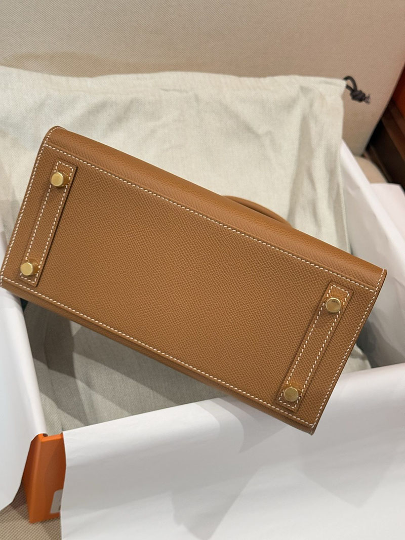 エルメスコピー通販 HERMES バーキン25セリエ ゴールド ヴォーエプソン ゴールド金具 H082302CC37 バーキン 外縫い 定価 - 画像 (7)