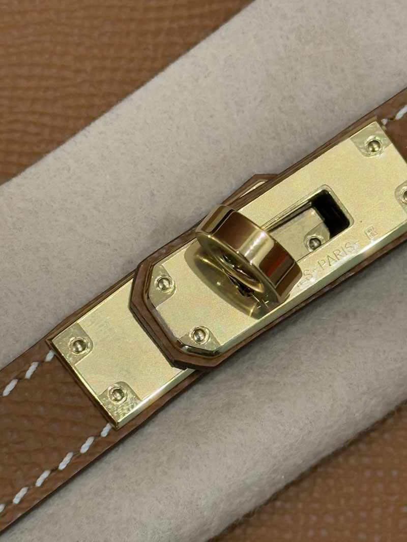 エルメスコピー通販 HERMES バーキン25セリエ ゴールド ヴォーエプソン ゴールド金具 H082302CC37 バーキン 外縫い 定価 - 画像 (6)