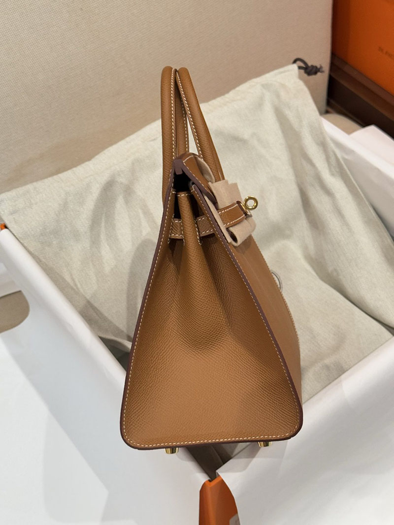 エルメスコピー通販 HERMES バーキン25セリエ ゴールド ヴォーエプソン ゴールド金具 H082302CC37 バーキン 外縫い 定価 - 画像 (3)