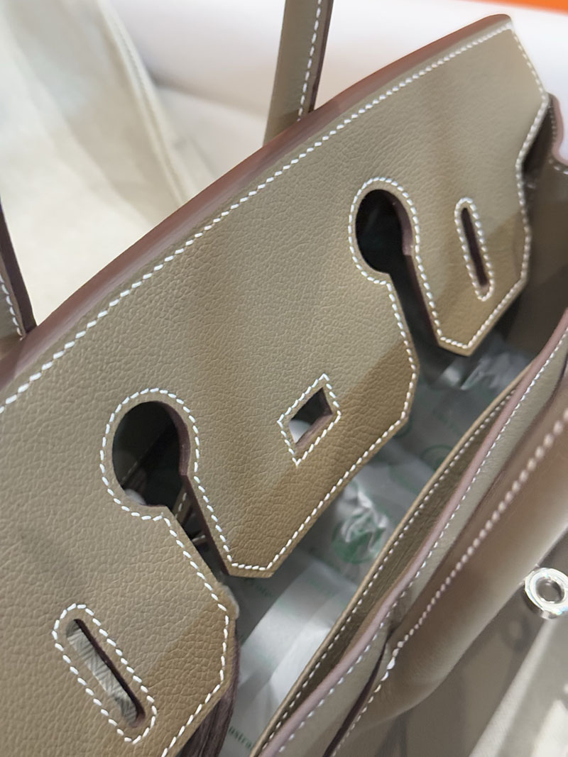 エルメスコピー通販 HERMES バーキンショルダーライト 29 エトゥープ エバーカラー シルバー金具 H085236CK18 ショルダーバーキン29 定価 - 画像 (7)