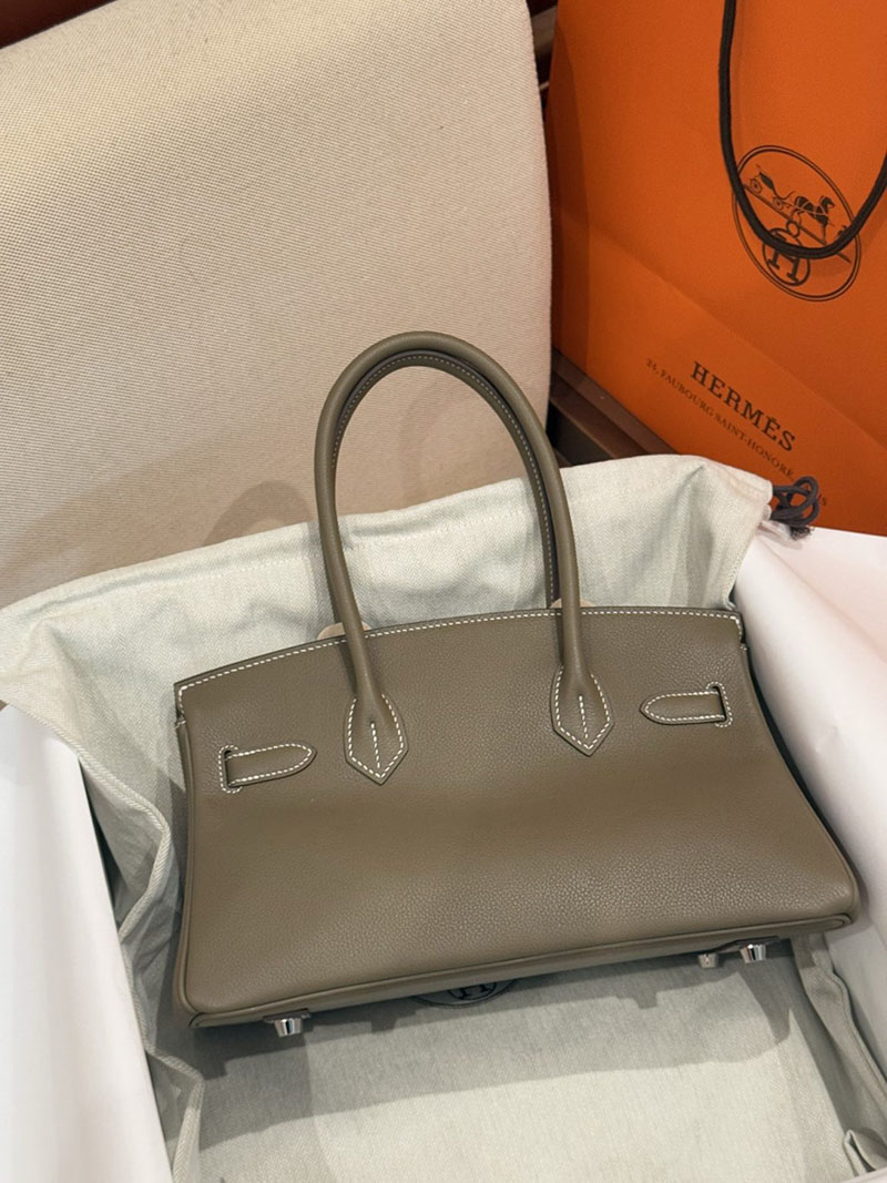 エルメスコピー通販 HERMES バーキンショルダーライト 29 エトゥープ エバーカラー シルバー金具 H085236CK18 ショルダーバーキン29 定価 - 画像 (4)