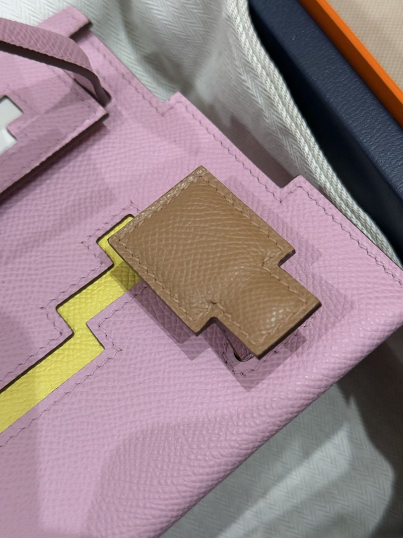 エルメスコピー通販 エルメス ケリードールピクト モーヴシルヴェストル×チャイ×ライム×ナタ エプソン シルバー金具 2634664 エルメスケリードールピクト - 画像 (11)