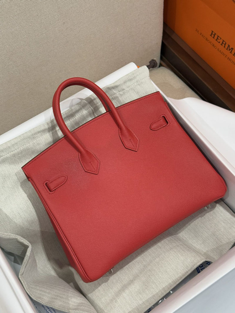 エルメスコピー通販 HERMES Birkin バーキン25 ルージュカザック ヴォーエプソン シルバー金具 2634666 バーキン25 スーパーコピー - 画像 (7)