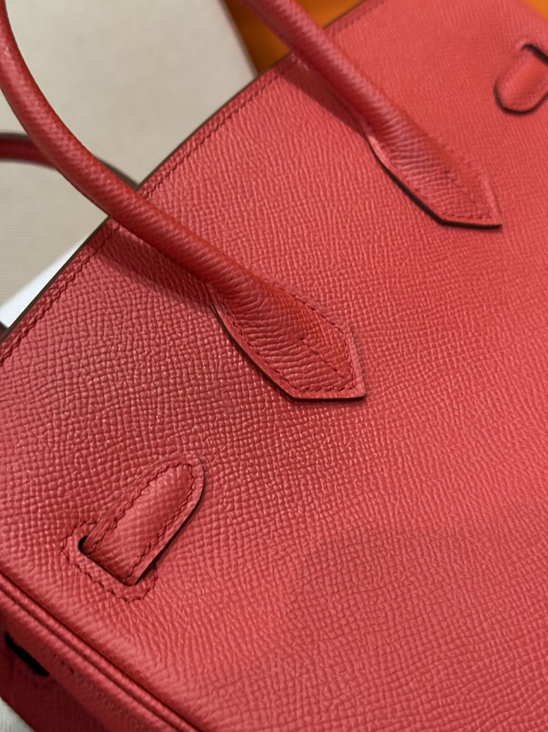 エルメスコピー通販 HERMES Birkin バーキン25 ルージュカザック ヴォーエプソン シルバー金具 2634666 バーキン25 スーパーコピー - 画像 (3)