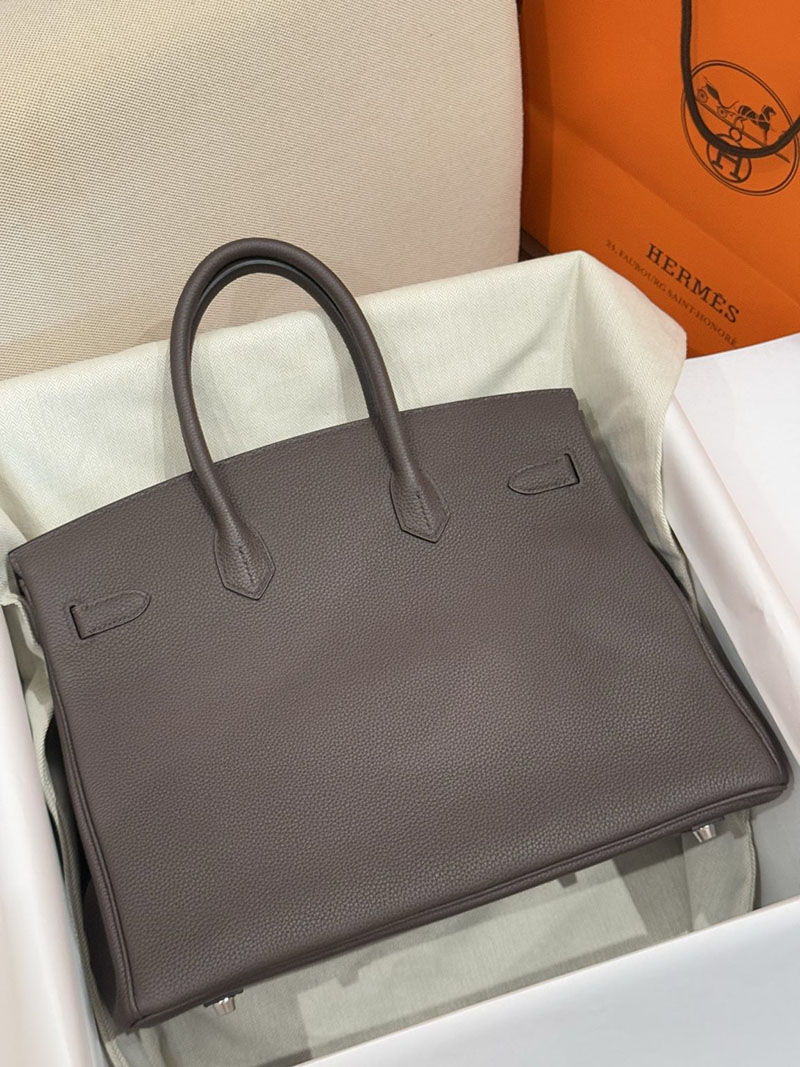 エルメスコピー通販 HERMES Birkin バーキン40 エベンヌ トゴ シルバー金具 H027633CK46 エルメスバーキン40コピー - 画像 (7)