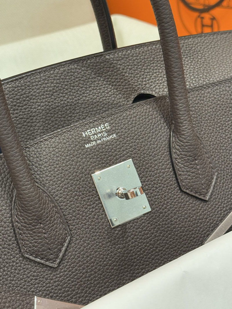 エルメスコピー通販 HERMES Birkin バーキン40 エベンヌ トゴ シルバー金具 H027633CK46 エルメスバーキン40コピー - 画像 (5)