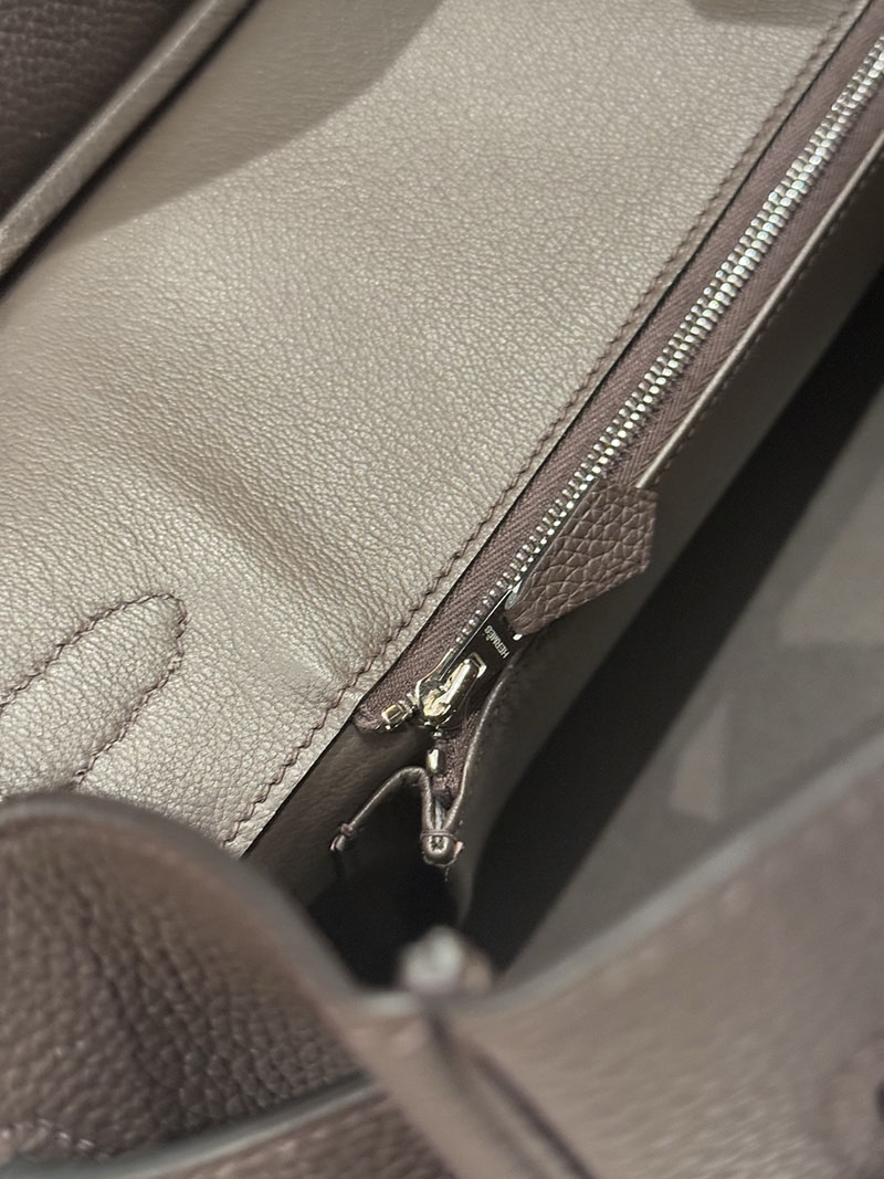 エルメスコピー通販 HERMES Birkin バーキン40 エベンヌ トゴ シルバー金具 H027633CK46 エルメスバーキン40コピー - 画像 (15)