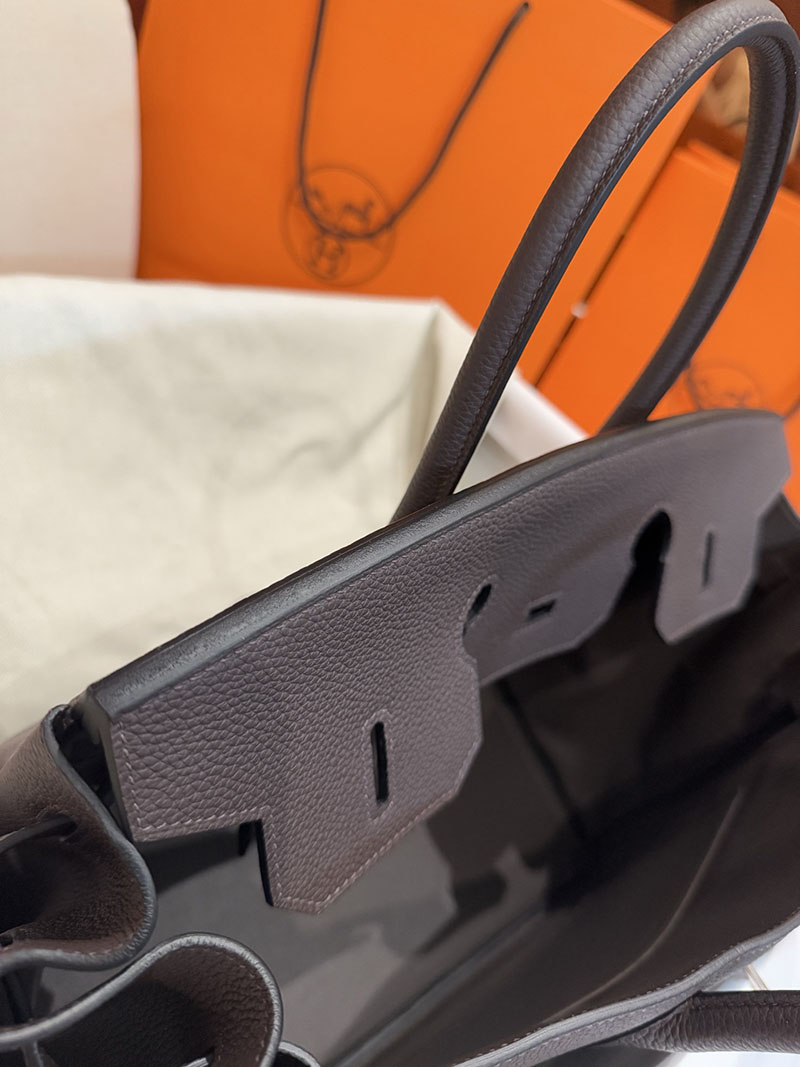 エルメスコピー通販 HERMES Birkin バーキン40 エベンヌ トゴ シルバー金具 H027633CK46 エルメスバーキン40コピー - 画像 (14)