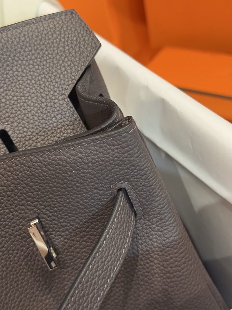 エルメスコピー通販 HERMES Birkin バーキン40 エベンヌ トゴ シルバー金具 H027633CK46 エルメスバーキン40コピー - 画像 (10)