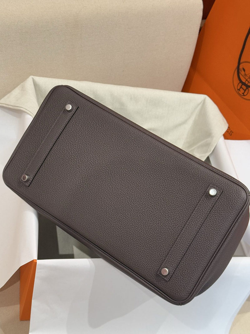 エルメスコピー通販 HERMES Birkin バーキン40 エベンヌ トゴ シルバー金具 H027633CK46 エルメスバーキン40コピー - 画像 (9)