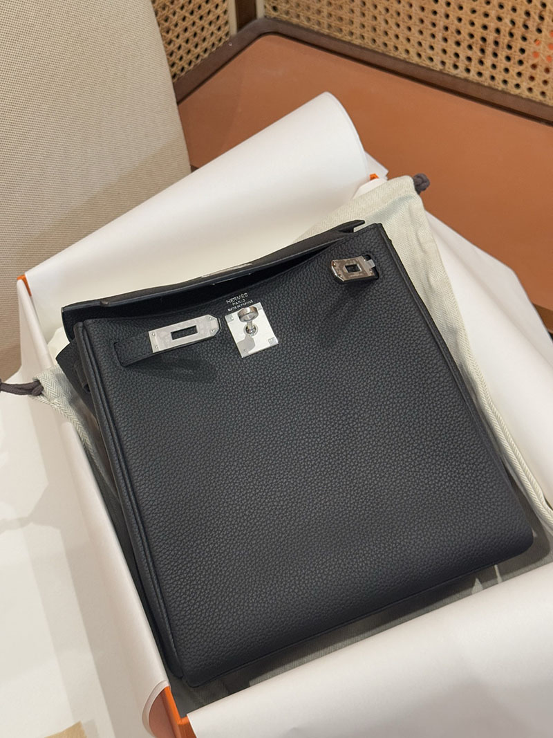 エルメスコピー通販 HERMES エルメス ケリーアド PM 黒 ブラック エバーカラー シルバー金具 H076241CK89 エルメス ケリーアド - 画像 (9)