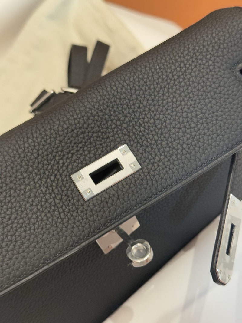 エルメスコピー通販 HERMES エルメス ケリーアド PM 黒 ブラック エバーカラー シルバー金具 H076241CK89 エルメス ケリーアド - 画像 (7)
