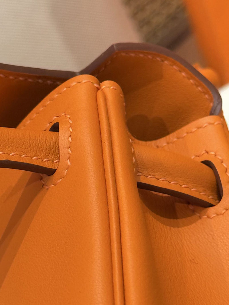 エルメスコピー通販 HERMES ケリードール オレンジ/ローズサクラ スイフト ゴールド金具 2634679 エルメス ケリードール バッグ - 画像 (8)
