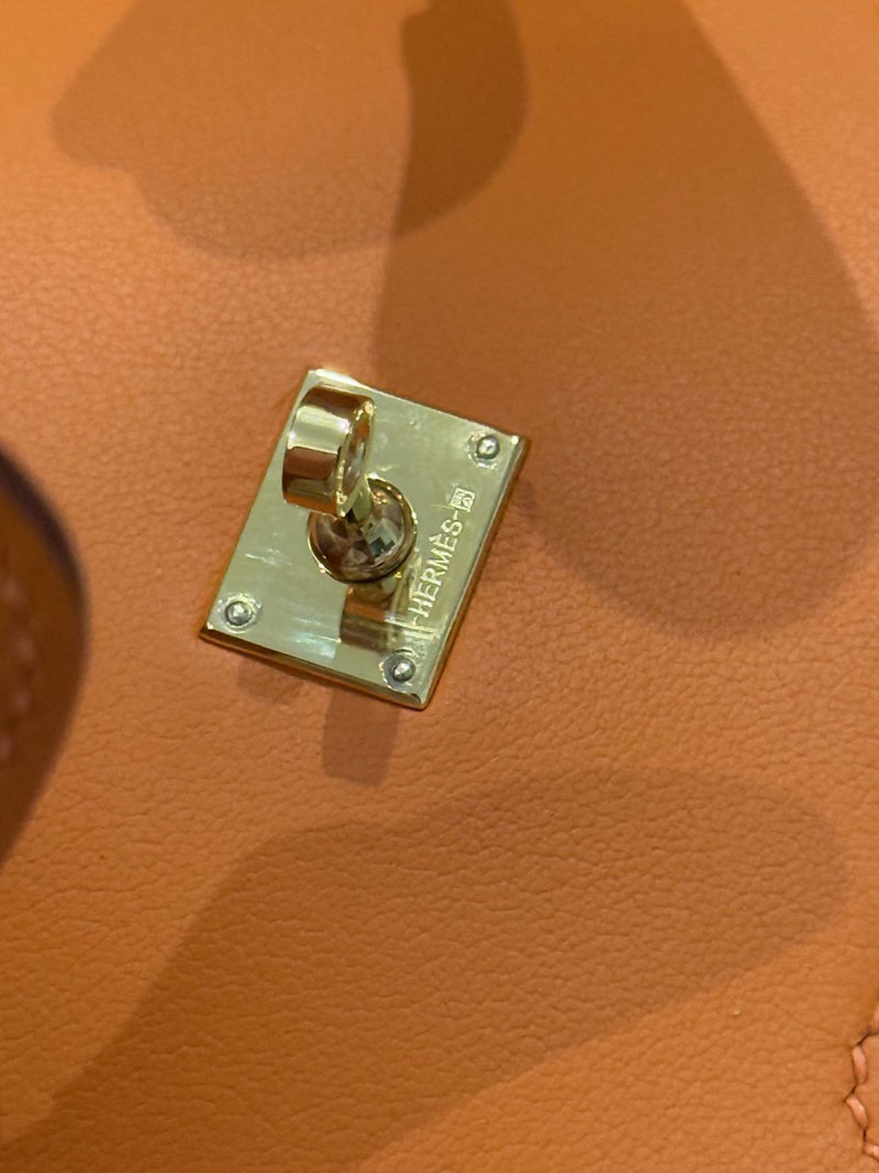 エルメスコピー通販 HERMES ケリードール オレンジ/ローズサクラ スイフト ゴールド金具 2634679 エルメス ケリードール バッグ - 画像 (14)