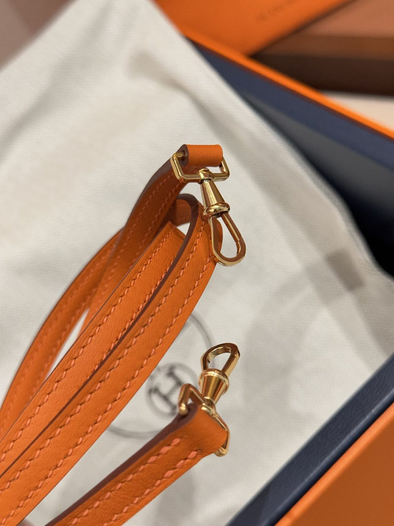 エルメスコピー通販 HERMES ケリードール オレンジ/ローズサクラ スイフト ゴールド金具 2634679 エルメス ケリードール バッグ - 画像 (13)