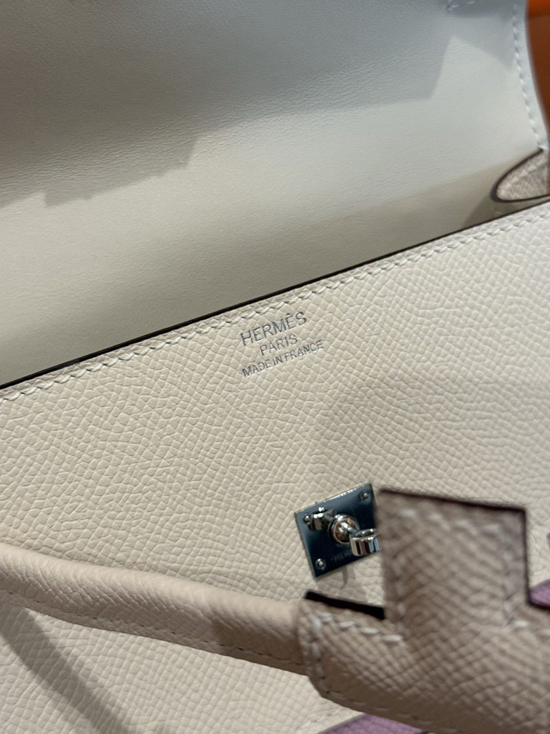 エルメスコピー通販 HERMES ケリードール ピクト ナタ/ライム/チャイ/モーヴシルベストル エプソン シルバー金具 2634680 ケリー バッグ 新作 - 画像 (14)