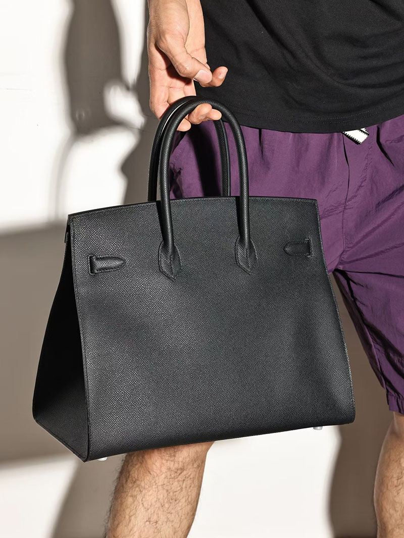 エルメスコピー通販 HERMES バーキン35 セリエ 黒 ブラック ヴォーエプソン シルバー金具2634686 エルメスバーキンメンズ35 - 画像 (9)