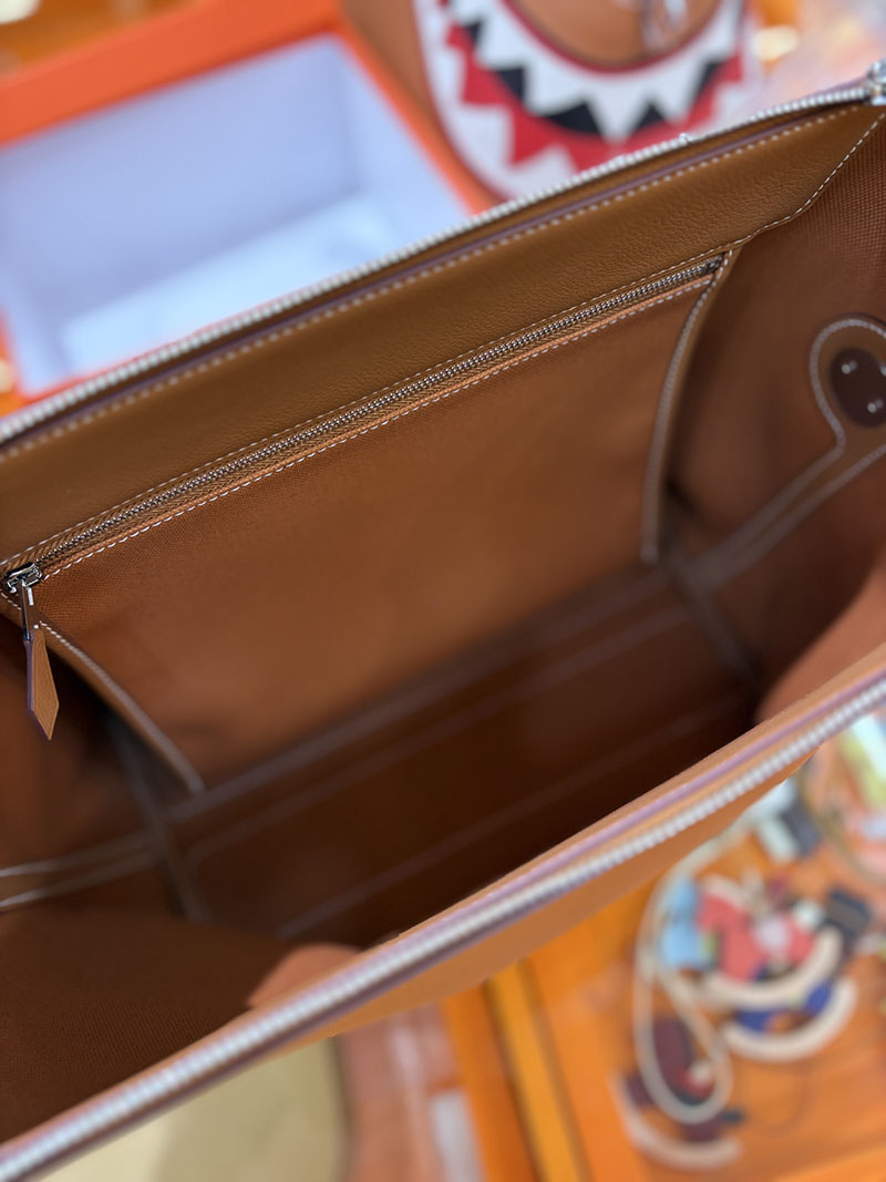 エルメス メンズバッグ HERMES R.M.S 12H bag フール トゥ バッグ ゴールド トワルアッシュ シルバー金具 H084261CK37 エルメス バッグ 新作 - 画像 (2)