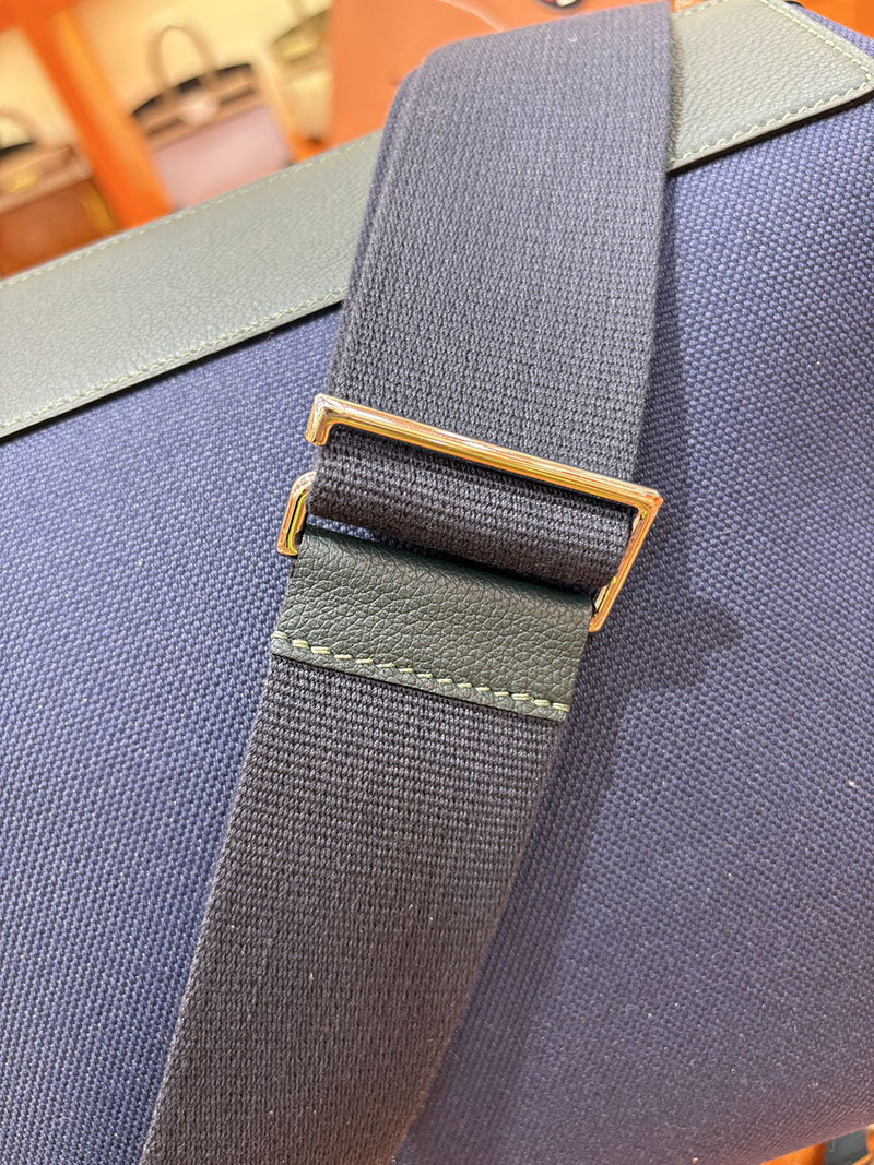 エルメス メンズバッグ HERMES R.M.S 12H bag フール トゥ バッグ ブルーサフィール トワルアッシュ シルバー金具 H084261CK73 エルメス メンズバッグ 人気 - 画像 (7)