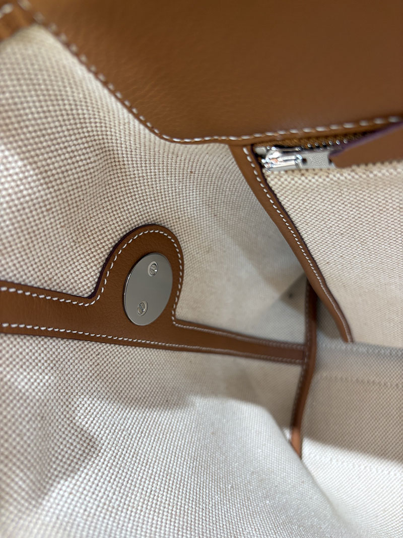 エルメス メンズバッグ HERMES R.M.S 12H bag フール トゥ バッグ ベージュ トワルアッシュ シルバー金具 H084261CKAA エルメス メンズ ショルダーバッグ - 画像 (2)