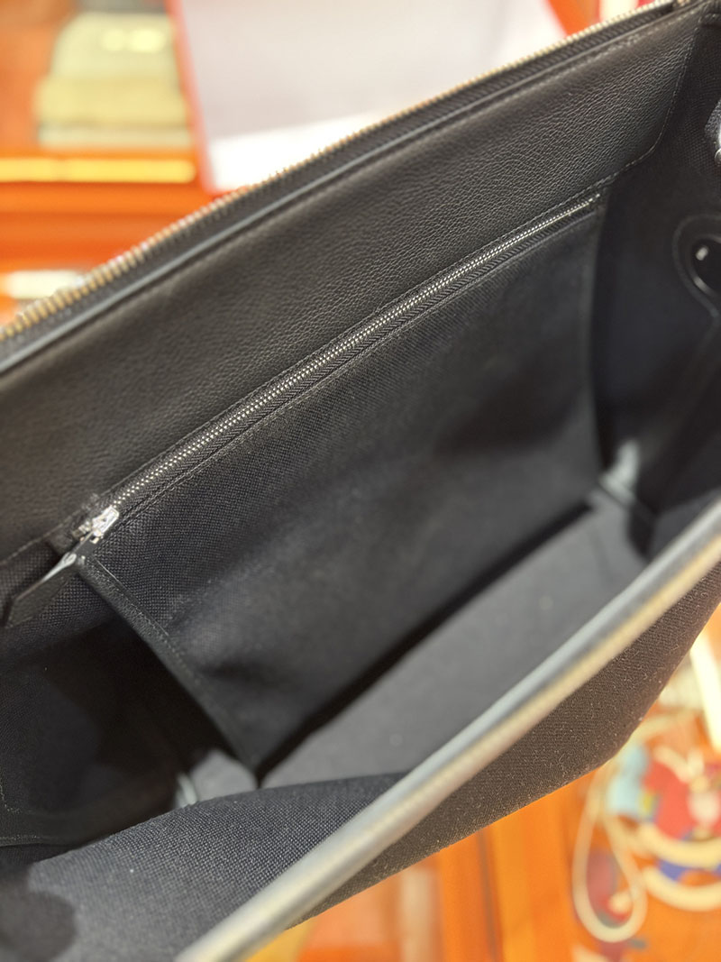 エルメス メンズバッグ HERMES R.M.S 12H bag フール トゥ バッグ ブルーマリン/ブラック トワルアッシュ シルバー金具 2634705 エルメス メンズバッグ ビジネス - 画像 (2)