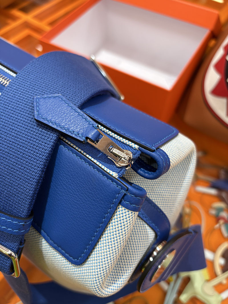 エルメス メンズバッグ HERMES R.M.S 12H bag フール トゥ バッグ ブルーゼリージュ トワルアッシュ シルバー金具 2634706 エルメス メンズバッグ 新作 - 画像 (8)