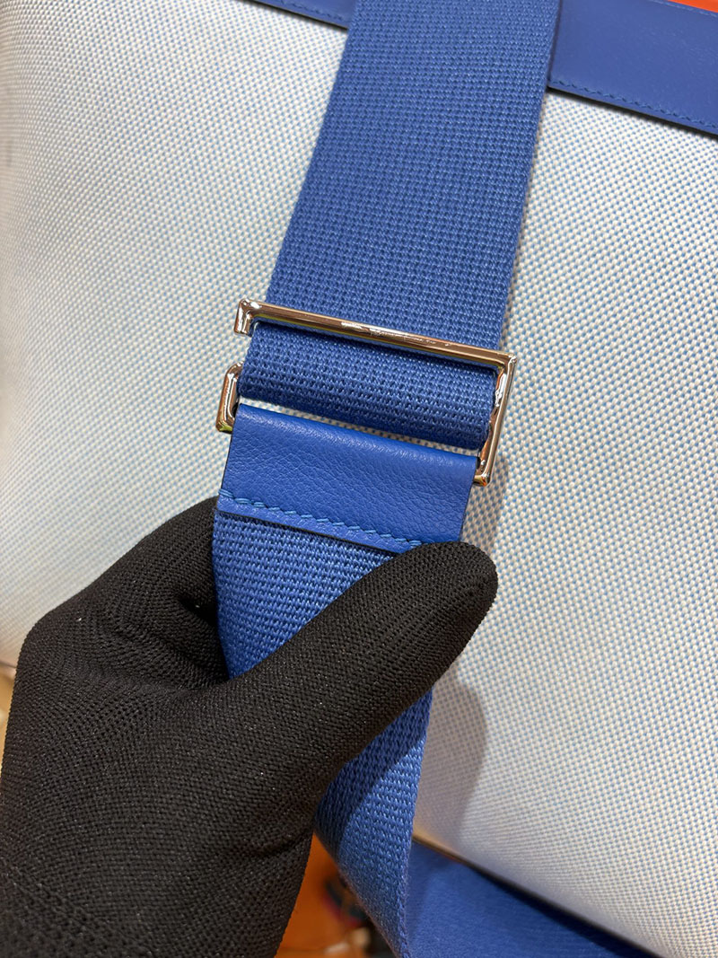 エルメス メンズバッグ HERMES R.M.S 12H bag フール トゥ バッグ ブルーゼリージュ トワルアッシュ シルバー金具 2634706 エルメス メンズバッグ 新作 - 画像 (5)