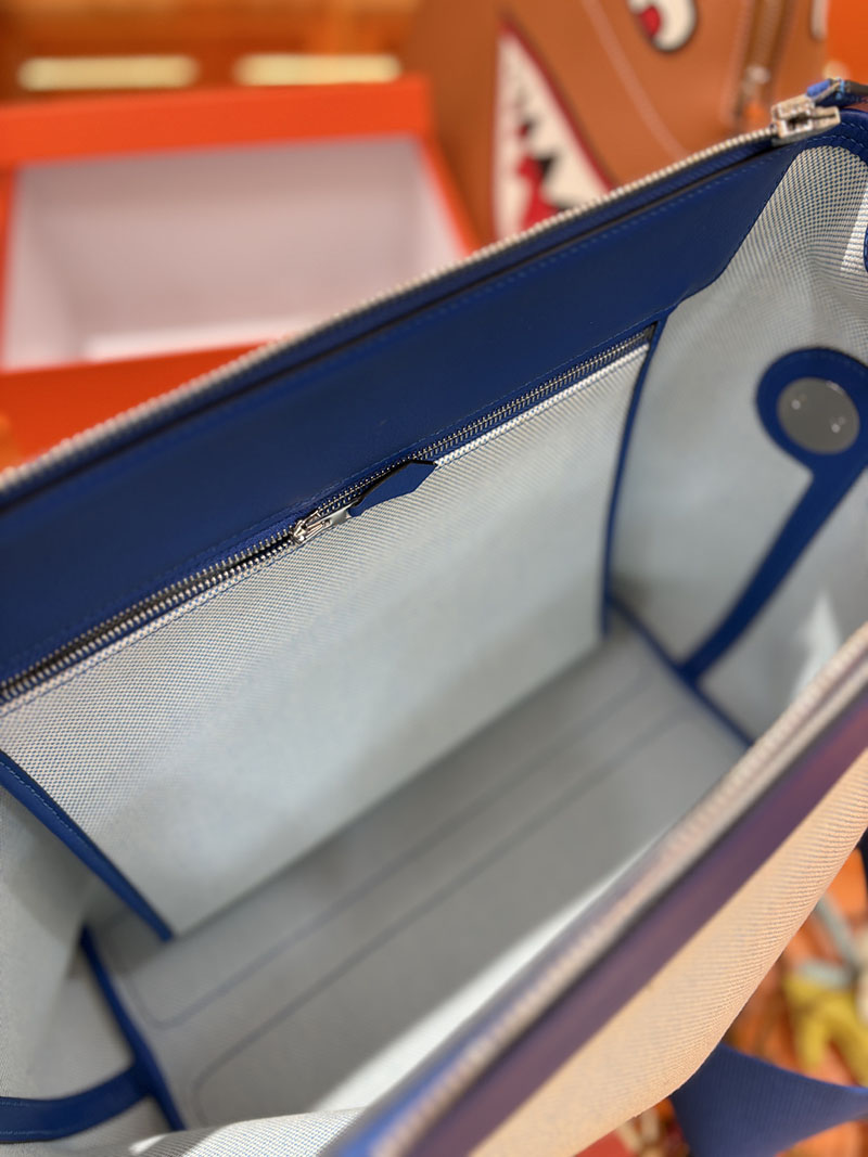 エルメス メンズバッグ HERMES R.M.S 12H bag フール トゥ バッグ ブルーゼリージュ トワルアッシュ シルバー金具 2634706 エルメス メンズバッグ 新作 - 画像 (3)
