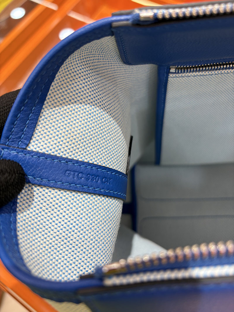 エルメス メンズバッグ HERMES R.M.S 12H bag フール トゥ バッグ ブルーゼリージュ トワルアッシュ シルバー金具 2634706 エルメス メンズバッグ 新作 - 画像 (2)
