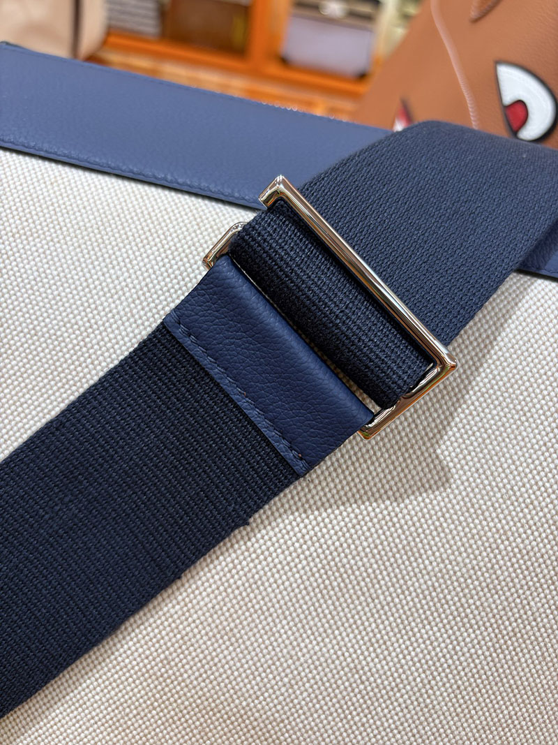 エルメス メンズバッグ HERMES R.M.S 12H bag フール トゥ バッグ ブルーサフィール トワルアッシュ シルバー金具 2634707 HERMES R.M.S 12H bag - 画像 (8)