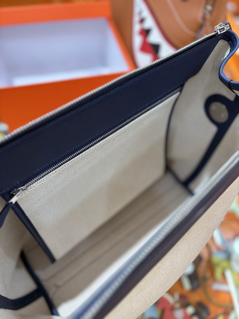エルメス メンズバッグ HERMES R.M.S 12H bag フール トゥ バッグ ブルーサフィール トワルアッシュ シルバー金具 2634707 HERMES R.M.S 12H bag - 画像 (2)