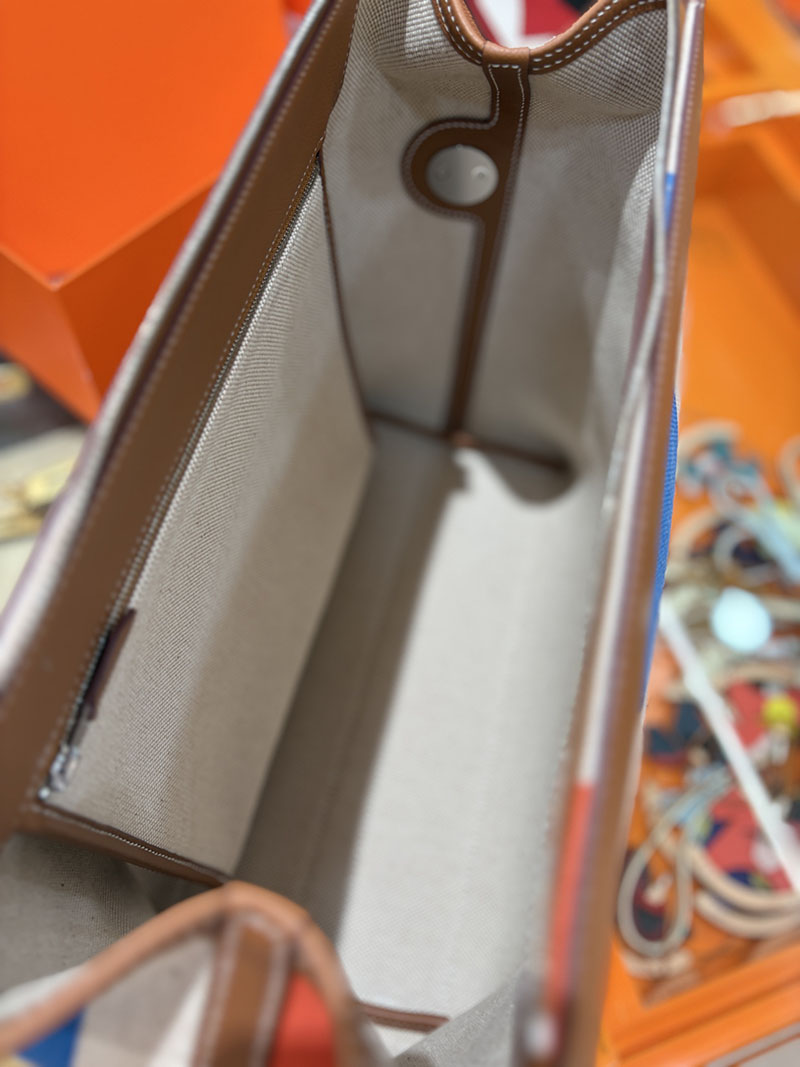 エルメス メンズバッグ HERMES R.M.S 12H bag フール トゥ バッグ マルチカラー トワルアッシュ シルバー金具 H086064CKAA エルメス バッグ 布 - 画像 (3)