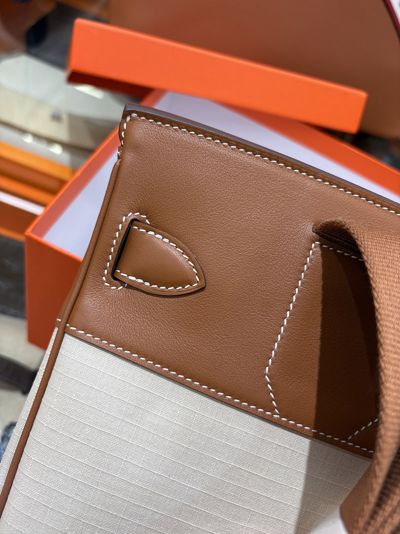 エルメス アッカド PM HERMES Hac a Dos PM ゴールド スイフト/トワルアッシュ シルバー金具 2634728 ケリー アッカド pm 定価 - 画像 (5)