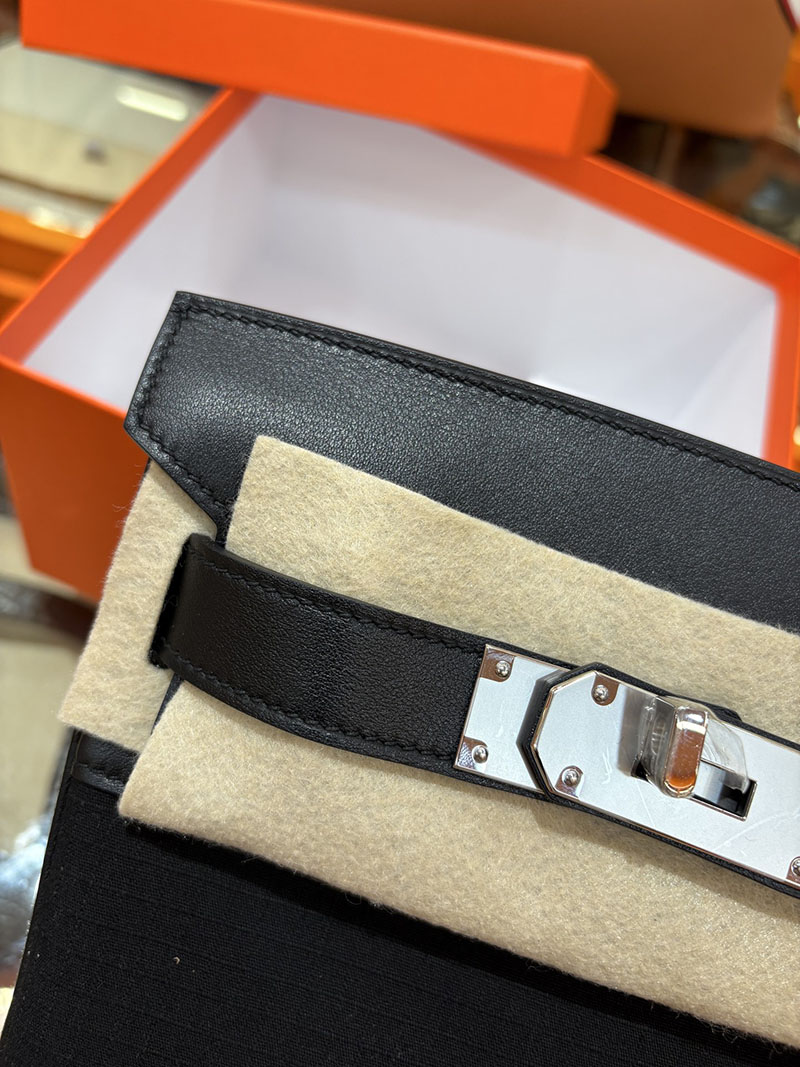 エルメス アッカド PM HERMES Hac a Dos PM ブラック スイフト/トワルアッシュ シルバー金具 2634729 Hac a Dos 定価 - 画像 (8)